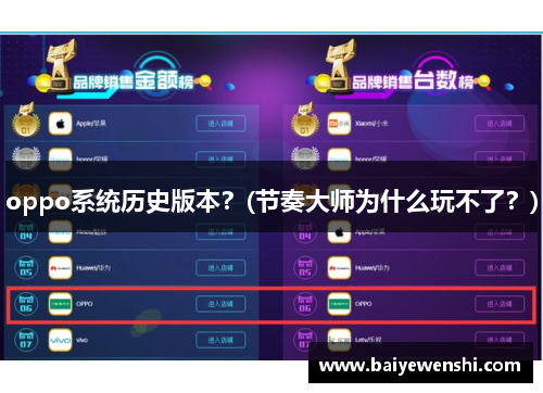 oppo系统历史版本？(节奏大师为什么玩不了？)